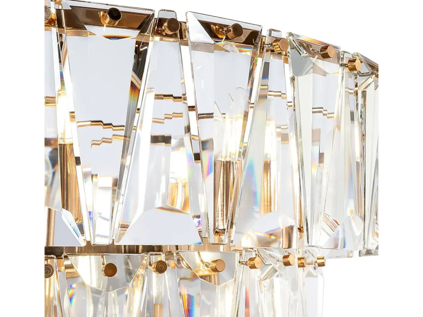 Online Maytoni Puntes Moderna lámpara de techo colgante dorada Puntes de 3 niveles y 18 luces Dorado