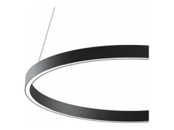 Maytoni Rim Modern Rim Integrated LED Black Ring Lámpara de techo colgante Negro Clearance