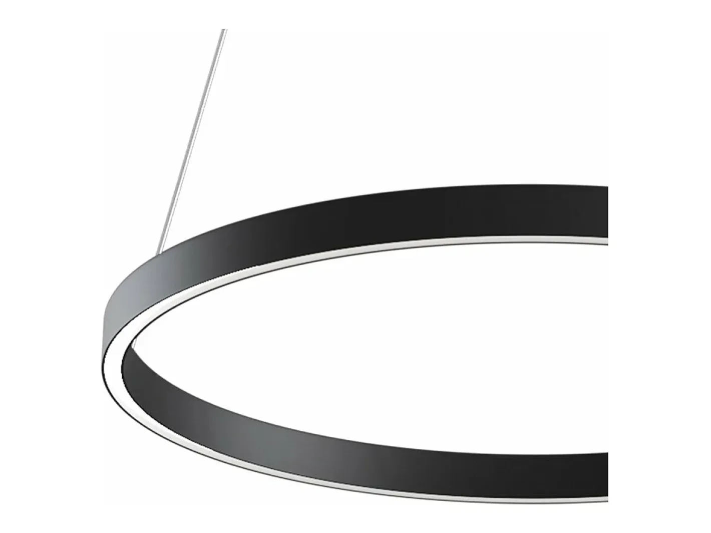 Maytoni Rim Modern Rim Integrated LED Black Ring Lámpara de techo colgante Negro Clearance