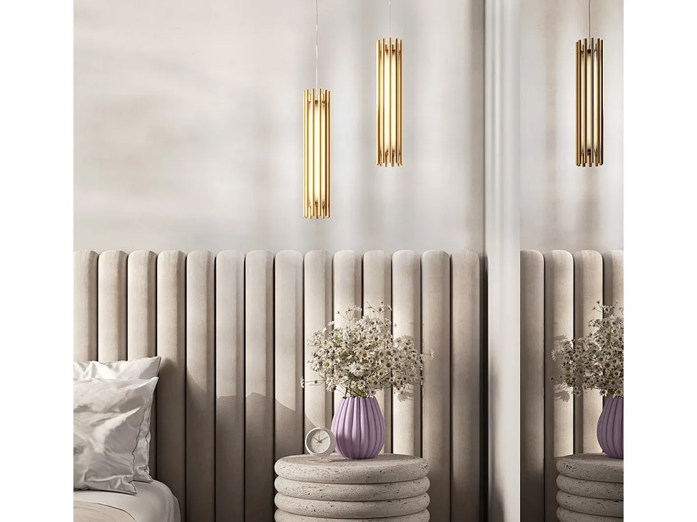 Maytoni Sonata Moderna lámpara de techo colgante LED integrada latón 3000K Camel