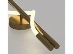 Online Maytoni Tau Lámpara de pared LED integrada moderna dorada 3000K Dorado