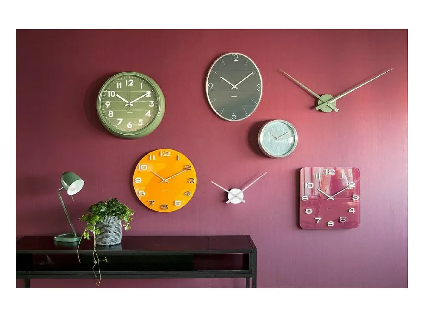 KARLSSON Mini reloj de pared little big time Gris Discount