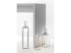 Iluminación Exterior-Moderna linterna LED Pic Nic 2,2W IP54 recargable y regulable h. 67 cm antracita Gris antracita