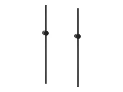 NETTLIFE Aplique Para Pared-2 er Aplique de pared LED para interiores 60CM 3000K Iluminación de pared indirecta moderna ajustable a 90° Negro