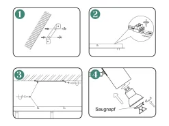 NETTLIFE Plafón-3 Focos de Techo GU10 de Níquel Giratorios 330° para Sala de Estar Dormitorio Oficina Foco de Pared Moderno Lámpara de Pasillo Plateado