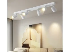 NETTLIFE 6 focos de techo LED GU10 s orientables 350° para salón dormitorio cocina sin bombilla Blanco Clearance