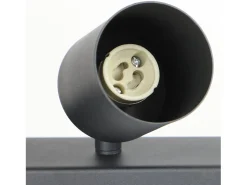 Clearance NETTLIFE 4 Focos GU10 Max.25w Luz de Techo LED Negra Foco para Sala de Estar Ajustable 350° para Dormitorio Cocina Mesa de Negro