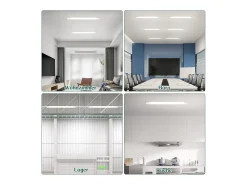 NETTLIFE 2 LED Lámpara de techo resistente a la humedad 90CM - 24W 3000LM Lámpara de techo Lámpara de taller Tubo LED IP65 Resistente al agua 5000K Blanco Best