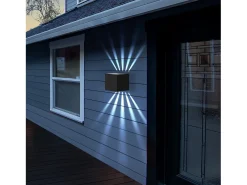 New NETTLIFE 2 piezas Lámpara mural LED Interior & Exterior - , Externa IP65 Impermeable, Lámpara mural exterior 3000K Blanco frío Arriba Abajo 10W Negro