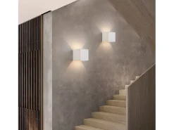 NETTLIFE Aplique Para Pared-Aplicación LED para Muro Int/Ext, Caliente IP65, para Casa, Dormitorio, Pasillo, Escalera Blanco