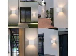 NETTLIFE Aplique Para Pared-Aplicación LED para Muro Int/Ext, Caliente IP65, para Casa, Dormitorio, Pasillo, Escalera Blanco