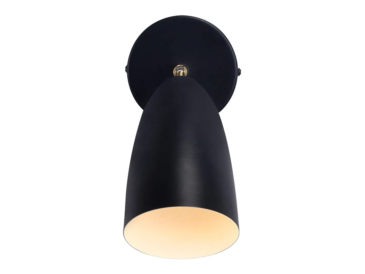 Clearance NETTLIFE Aplicación mural interior negra - punto mural vintage para dormitorio retró con GU10 sin bombilla. Negro