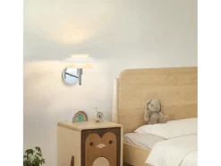 New NETTLIFE Aplique de pared interior para dormitorio - Diseño de metal , lámpara de pasillo creativa G9 Sin bombilla (Máx. 25W). Blanco