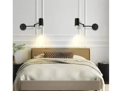 Outlet NETTLIFE Aplique Interior - Aplique Vintage Dormitorio GU10 - Sin Bombilla Negro