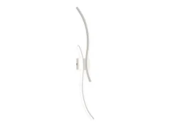 Best NETTLIFE Aplique LED de pared para interiores - Lámpara de pasillo de 14 W y 100 cm, lámpara de escalera blanca, diseño moderno de ondas, 3000 K Blanco