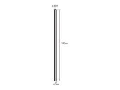 NETTLIFE Aplique LED para Interior Regulable 100 cm Moderno 15 W Lámpara de Pasillo Iluminación de Pared Negro Clearance