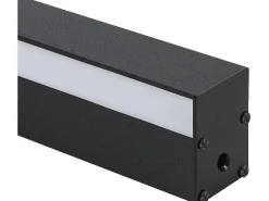 NETTLIFE Aplique Para Pared-Aplique LED para Interiores - Lámpara de Pasillo Moderna de 60 cm y 21 W, Color Blanco cálido, para Pasillo Arriba y Abajo Negro