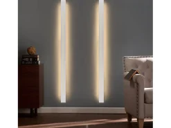 NETTLIFE Aplique LED para Interiores - Dormitorio Moderno Lámpara de Pasillo Blanca cálida de 100 cm Lámpara de Escalera Blanca de 31 W Blanco Online