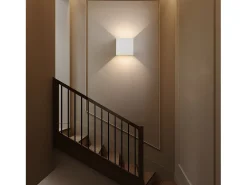 NETTLIFE Aplique LED 5W,4 piezas - Aplique Exterior/Interior, Doble Haz Regulable Impermeable IP65 230V 3000K Blanco