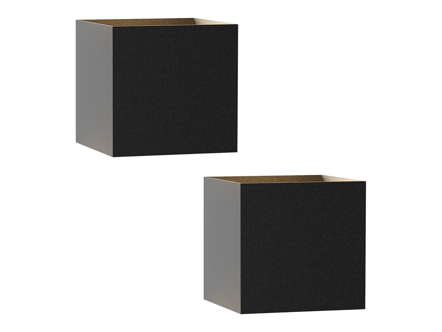 NETTLIFE Aplique mural LED, aplique exterior, lote de 2, aplique mural para interior y exterior, alto - bajo, iluminación exterior, moderno, IP65. Negro Sale