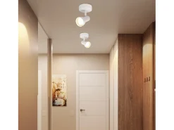 Best NETTLIFE Foco de techo de 1 llama , lámpara de techo moderna para interiores GU10, para dormitorio Blanco