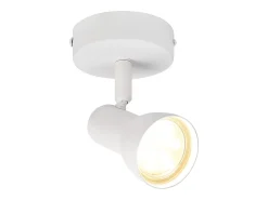 Best NETTLIFE Foco de techo de 1 llama , lámpara de techo moderna para interiores GU10, para dormitorio Blanco