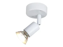 NETTLIFE Foco de techo LED orientable GU10 1 llama Focos de techo Salón industrial orientable Blanco Sale
