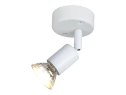 NETTLIFE Foco de techo LED orientable GU10 1 llama Focos de techo Salón industrial orientable Blanco Sale