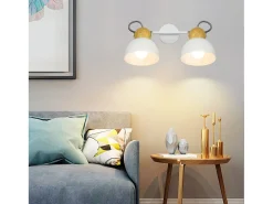 NETTLIFE Foco de techo vintage negro E27 lámpara de pasillo ajustable 350° retro industrial metal ajustable Blanco Discount