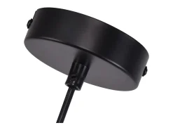 NETTLIFE Lámpara colgante de mesa de comedor de cristal moderno, 1 llama, E27 Negro New