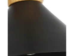 NETTLIFE Lámpara Suspendida-Lámpara colgante vintage para comedor, 2 lámparas colgantes negras, lámpara colgante industrial E27, metal retro Negro