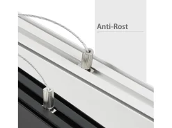NETTLIFE Lámpara Colgante LED Blanca Moderna Diam.107CM Aluminio 32W Regulable con Control Remoto Diseño Lineal Largo para Oficina Sala de Estar Blanco