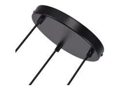 Discount NETTLIFE Lámpara colgante moderna de cristal para mesa de comedor, 3 llamas, E27 Negro
