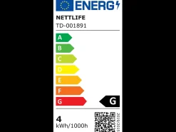 NETTLIFE Lámpara De Mesa-Lámpara de mesa con batería solar lámpara de noche LED inalámbrica recargable de 3600 mhA táctil regulable lámpara negra con batería USB Negro