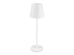 NETTLIFE lámpara de mesa de noche inalámbrica, LED, 2600 mAh, lámpara de mesa cargable externamente, activada por tacto, blanca, con puerto USB. Blanco Clearance