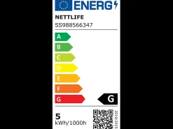 NETTLIFE Lámpara de mesa inalámbrica, lámpara de noche, juego de 2 LED recargables de 1800 mhA, táctiles, regulables, modernas, es, IP44, USB. Gris Online