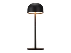 NETTLIFE Lámpara de mesa LED inalámbrica: lámpara de mesa regulable táctil con 3 temperaturas de color USB Negro New