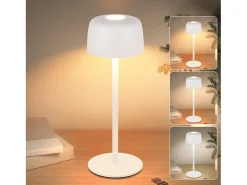 Online NETTLIFE Lámpara de mesa LED inalámbrica, lámpara de noche continua con batería Blanco
