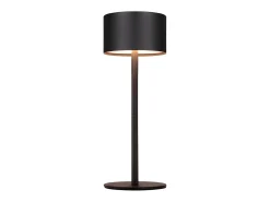 NETTLIFE Lámpara De Mesa-Lámpara de mesa LED inalámbrica (paquete de 2): lámpara de mesa regulable al tacto con 3 temperaturas de color, altura ajustable, USB Negro