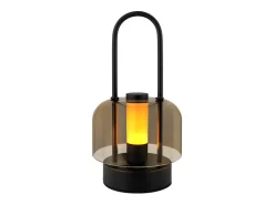 NETTLIFE Lámpara de mesa LED portátil , lámpara de noche inalámbrica, regulable (1800 K-6500 K), con memoria, recargable por USB-C,color Negro Sale