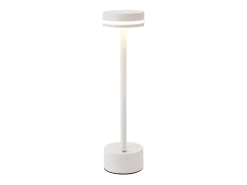 NETTLIFE Lámpara De Mesa-Lámpara de mesa LED inalámbrica , regulable, con batería recargable USB-C, táctil, blanca, para dormitorio Blanco