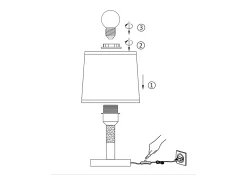 NETTLIFE Lámpara de Noche Juego de 2 Lámparas de Mesa Sala de Estar - Lámpara de Noche con Casquillo E27 de Madera Dormitorio Blanco