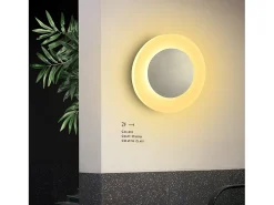 NETTLIFE Aplique Para Pared-lámpara de pared LED, lámpara de pared para interior, sala de estar, lámpara de pasillo diseño moderno lámpara escalera blanca cálida 3000K Negro