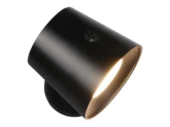 NETTLIFE Aplique Para Pared-Lámpara de pared de jaula de metal para interiores, lámpara de techo de metal ajustable moderna regulable de 360 °, diseño Negro