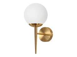 NETTLIFE Lámpara de pared vintage con bola de cristal E27, lámpara de pared para interiores, escalera para dormitorio Dorado Sale
