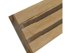 Clearance NETTLIFE Lámpara de pared LED Luz de pared de madera - Lámpara de pasillo interior de 16 W Lámpara de escalera moderna blanca cálida de 100 cm Marru00f3n