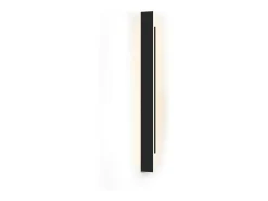 NETTLIFE Iluminación Exterior-, lámpara de pared LED para exteriores, 100 cm, , 3000K, IP65, larga, 26W, de villa, en acrílico, para casa, pared, jardines. Negro