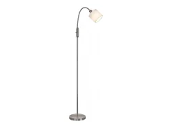 NETTLIFE Lámpara De Pie-Lámpara de pie 1 Llama Sala de Estar - E14 Pantalla de rotación de 360 ​​​​° Vintage Industrial Boho Pasillo Dormitorio sin Bombillas Gris