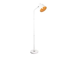 NETTLIFE Lámpara De Pie-Lámpara de Pie para Salón, Lámpara de Pie Vintage - 166cm, Diseño Retro, Lámpara de Pie de Metal con Casquillo E27, Máximo 40W Blanco