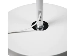 NETTLIFE Lámpara De Pie-Lámpara de Pie para Salón, Lámpara de Pie Vintage - 166cm, Diseño Retro, Lámpara de Pie de Metal con Casquillo E27, Máximo 40W Blanco